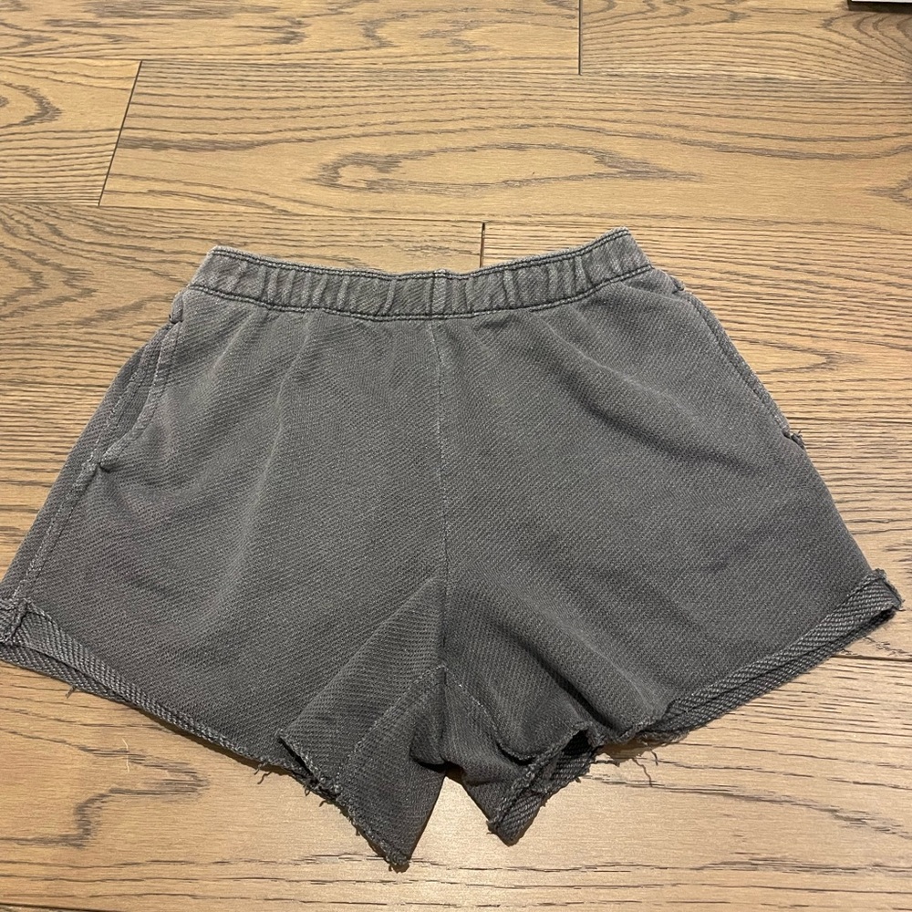 Aerie High Waist Charcoal Shorts